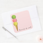 Tennis ist Cool Quadratischer Aufkleber (Umschlag)