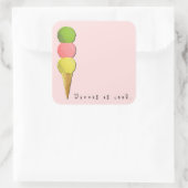 Tennis ist Cool Quadratischer Aufkleber (Tasche)