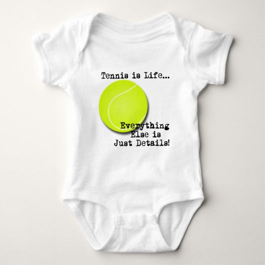Tennis ist Leben Baby Strampler (Vorderseite)