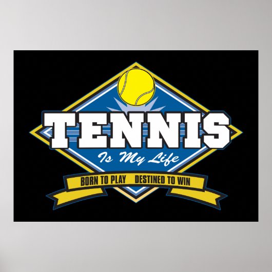 Tennis ist mein Leben Poster (Vorne)