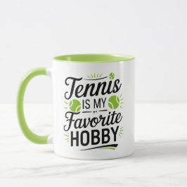 Tennis ist mein Lieblingshobby, moderne Tasse