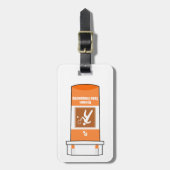 Tennis ist mein Medikament Gepäckanhänger (Vorderseite vertikal)