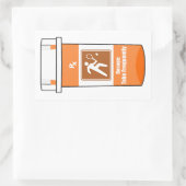 Tennis ist mein Medikament Rechteckiger Aufkleber (Tasche)