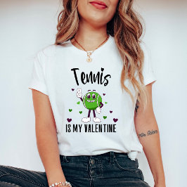 Tennis ist mein witziges Angebot in schwarzem Text T-Shirt