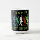 Tennis ist meine Therapie Kaffeetasse (Mittel)