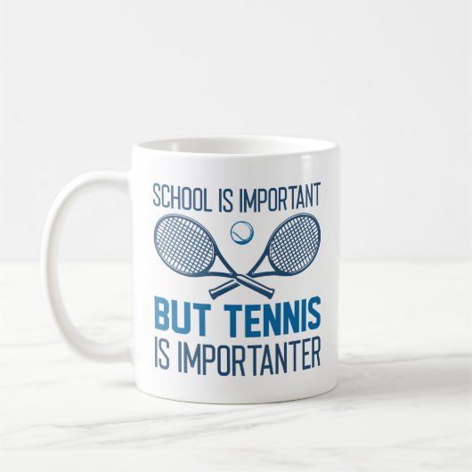 Tennis ist wichtig kaffeetasse (Links)