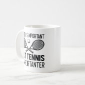 Tennis ist wichtig kaffeetasse (Vorderseite Links)