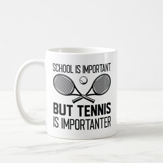 Tennis ist wichtig kaffeetasse (Links)