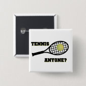 Tennis jedermann? button (Vorne & Hinten)