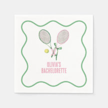 Tennis-Junggesellinnenabschied im preppy-Stil