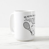 Tennis Kaffeetasse (Vorderseite Links)