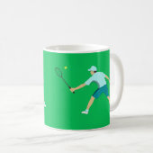 Tennis Kaffeetasse (VorderseiteRechts)