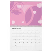 Tennis Kalender Geschenk mit farbenfrohen Illustra (Feb 2027)