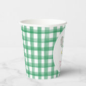 Tennis kariert pappbecher (Rechts)