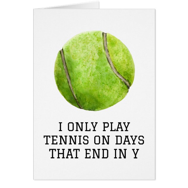 Tennis Karte (Vorne)