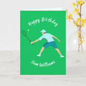 Tennis Karte (Gelbe Blume)