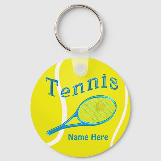 TENNIS KEYCHAINS Personalized  Tennis Team Gifts Schlüsselanhänger (Vorderseite)