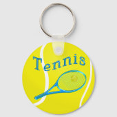 TENNIS KEYCHAINS Personalized Tennis Team Gifts Schlüsselanhänger (Rückseite)