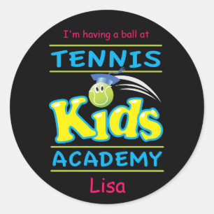 Tennis Kids Academy_Ich habe einen ball_personalis Runder Aufkleber