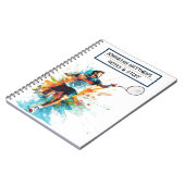 Tennis kids Spiral Foto Notebook Notizblock (Linke Seite)