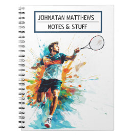 Tennis kids Spiral Foto Notebook Notizblock