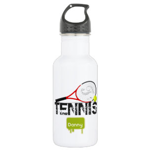 TENNIS Kids Sportwasserflasche Personalisiert Trinkflasche