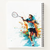 Tennis-Kinder-Notebook Notizblock (Rückseite)