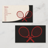 Tennis - Klassiker Visitenkarte (Vorne/Hinten)