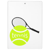 Tennis Klemmbrett (Rückseite)