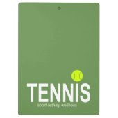 Tennis Klemmbrett (Rückseite)