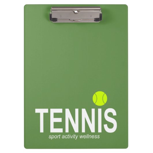Tennis Klemmbrett (Vorderseite)