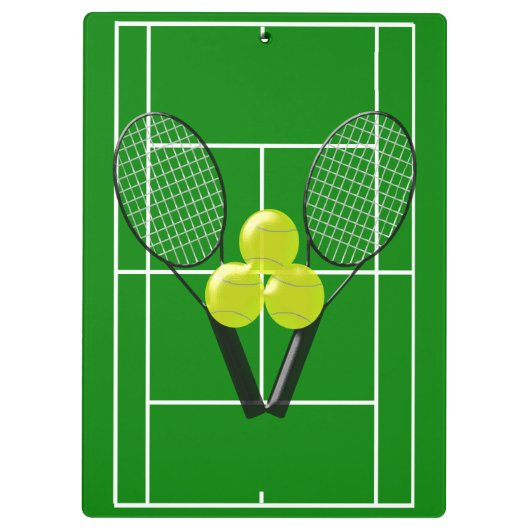 Tennis Klemmbrett (Rückseite)