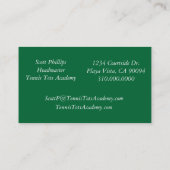 Tennis-Knirps Academy_template Visitenkarte (Rückseite)