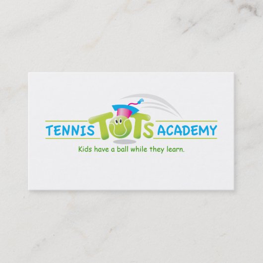 Tennis-Knirps Academy_template Visitenkarte (Vorderseite)