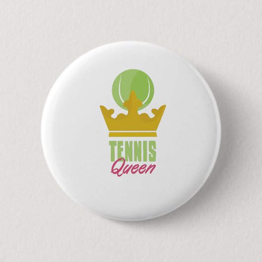 Tennis-Königin Button (Vorderseite)