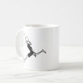Tennis-Kunst durch Kyle T. Webster Kaffeetasse (Vorderseite Links)