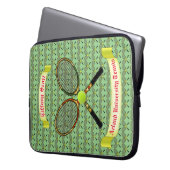 Tennis Laptop Case (Vorderseite Links)