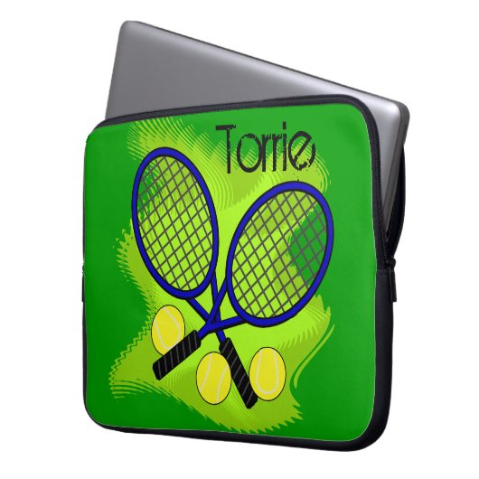 Tennis-Laptop-Hülse Laptopschutzhülle (Vorderseite Links)
