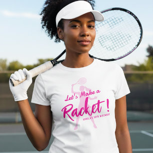 Tennis Lasst uns einen Aufstand machen Geburtstags T-Shirt