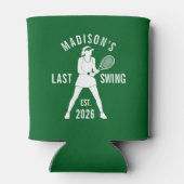 Tennis Last Swing Before the Ring Bachelorette Dosenkühler (Rückseite)