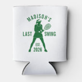 Tennis Last Swing Before the Ring Bachelorette Dosenkühler (Vorderseite)