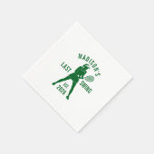 Tennis Last Swing Before the Ring Bachelorette Serviette (Ecke)