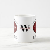Tennis Legend Monogram Fügen Sie Ihren Namen zum G Kaffeetasse (Mittel)