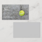 Tennis-Lehrer-Asball auf der Wand Visitenkarte (Vorne/Hinten)