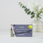 Tennis-Lehrer Visitenkarte (Stehend Vorderseite)