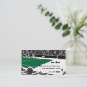 Tennis-Lehrer Visitenkarte (Stehend Vorderseite)