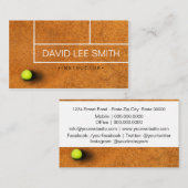 Tennis-Lehrer Visitenkarte (Vorne/Hinten)