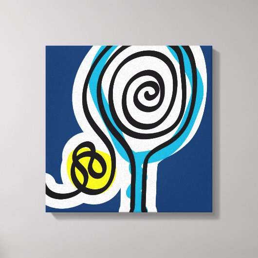 Tennis Leinwand Art Printdesign (Vorderseite)