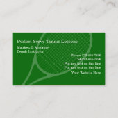 Tennis-Lektions-Visitenkarten Visitenkarte (Vorderseite)