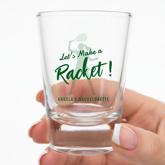 Tennis Let's Make a Racket Junggesellinnen-Abschie Schnapsglas